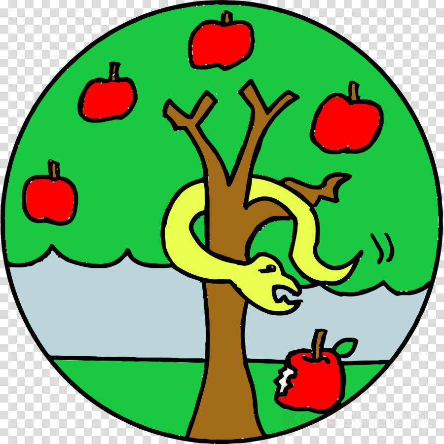 Apple Tree Clipart Advent Clip Art - Tree Apple Snake Cartoon (900x900)