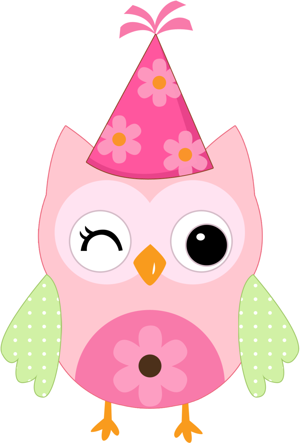 Owl Crafts, Office Birthday, Owl Illustration, Birthday - Owl Pink Png (1080x1620)