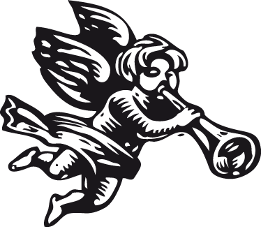 Christmas Angel Wall Sticker - Obey (374x328)