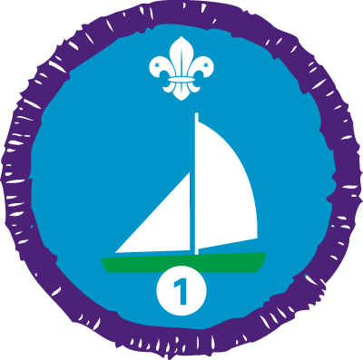 Sailing Staged Activity Badge - Beaver Badges (400x397)