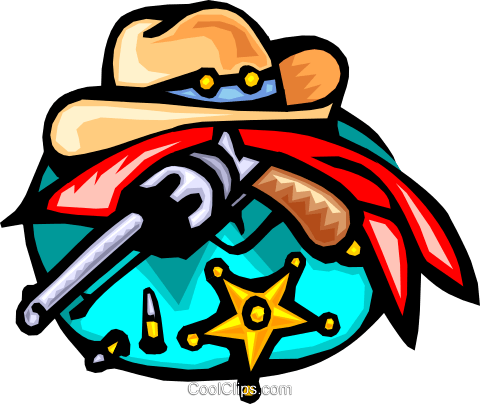 Old West Royalty Free Vector Clip Art Illustration - Printable Dramatic Play Sign (480x404)