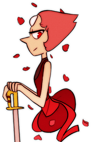 Jellie Clipart Drawing - Red Pearl Steven Universe (492x484)