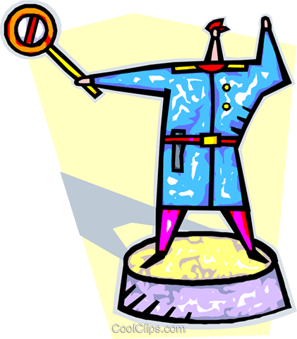 Traffic Cop Royalty Free Vector Clip Art Illustration - Traffic Cop Royalty Free Vector Clip Art Illustration (421x480)