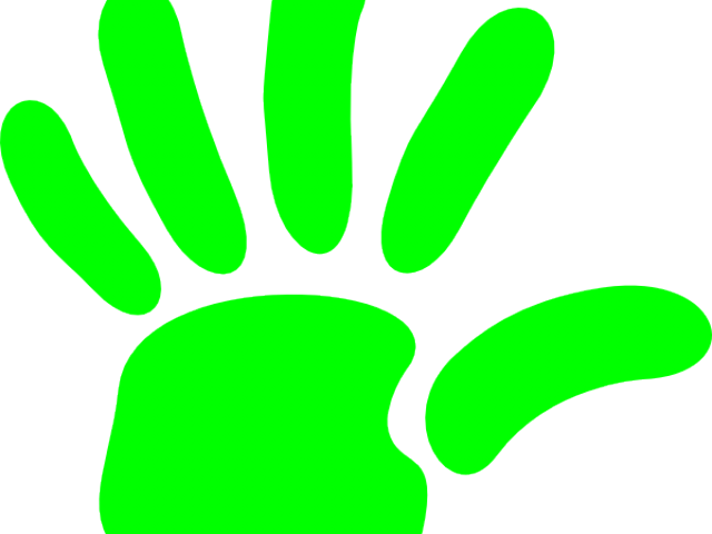 Handprint Clipart Boarder - Clip Art (640x480)