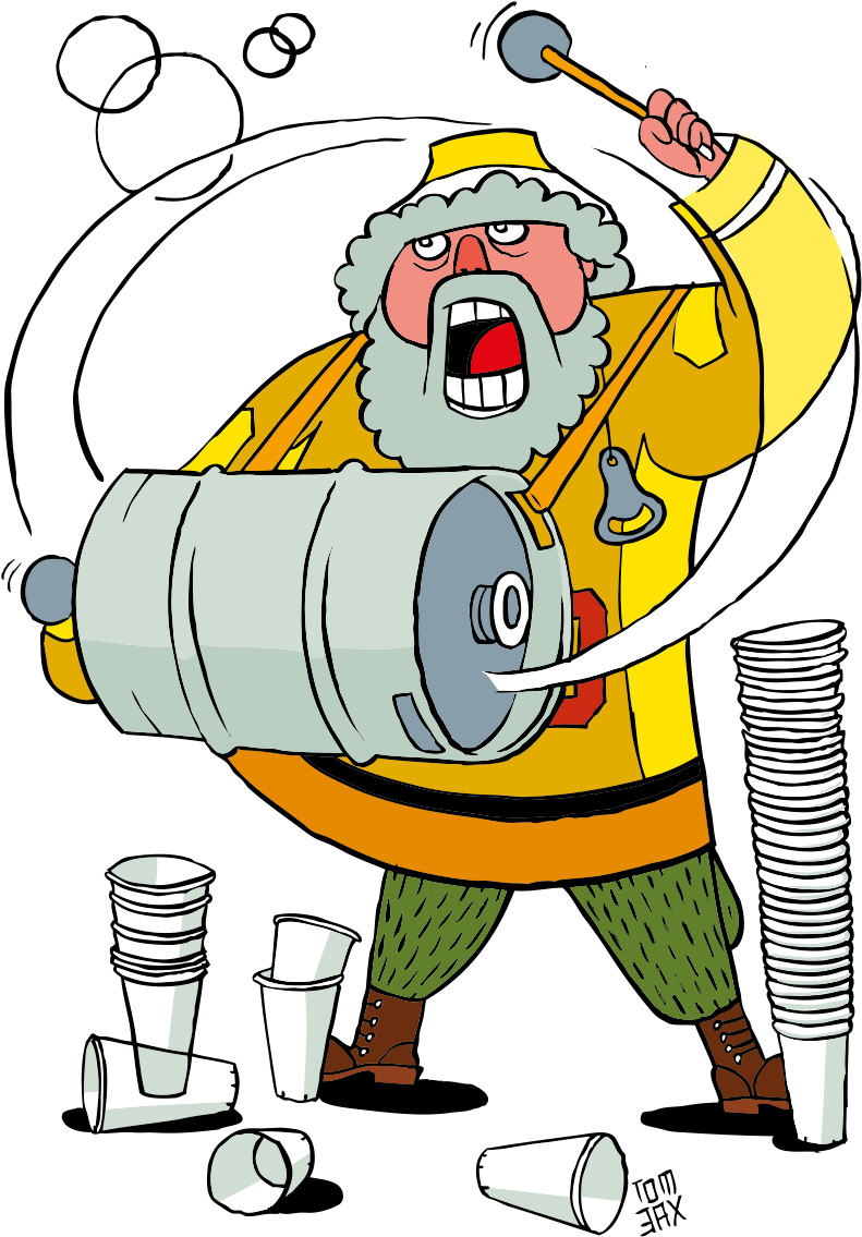 They Usually Attend The Championship With A Group Of - Cartoon (800x1202)