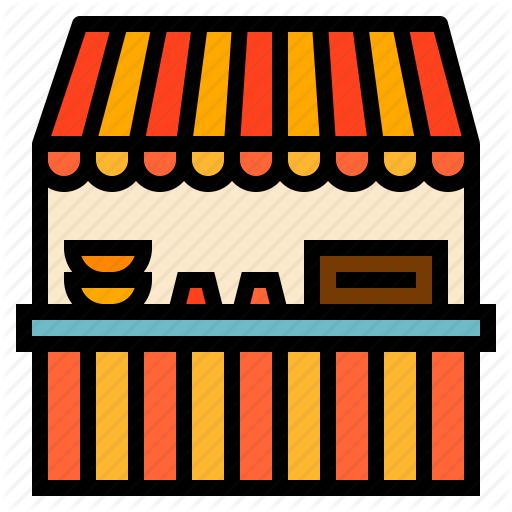 Image Free Carnival Vector Booth - Food Stall Clip Art (512x512)