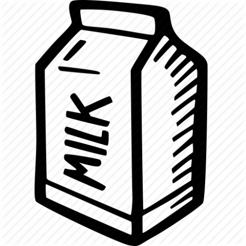 Download Transparent Background Milk Carton Milk Clip - Milk Carton Transparent (500x500)