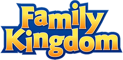 Vector Black And White Download Kingdom And Splashes - Family Kingdom Amusement Park Logo (544x255)
