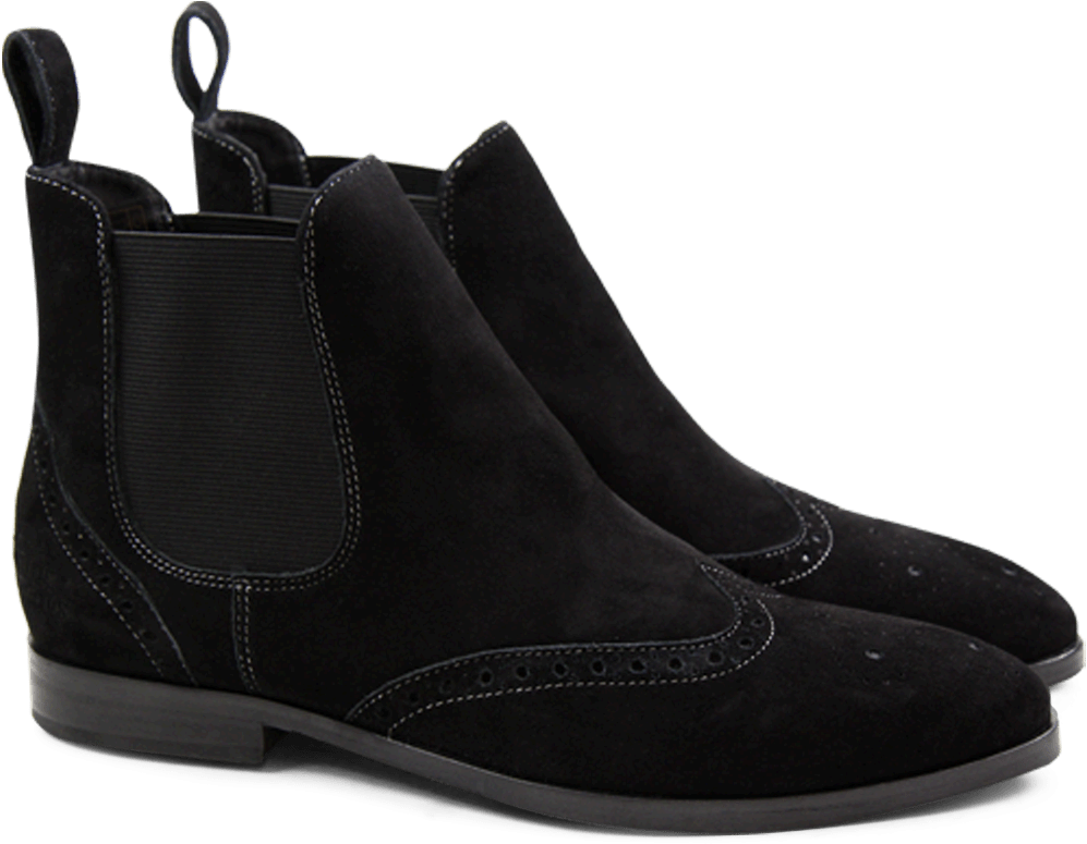 Ankle Boots Jessy 4 Suede Black Elastic Black Hrs - Тимберленд Черные (1024x1024)