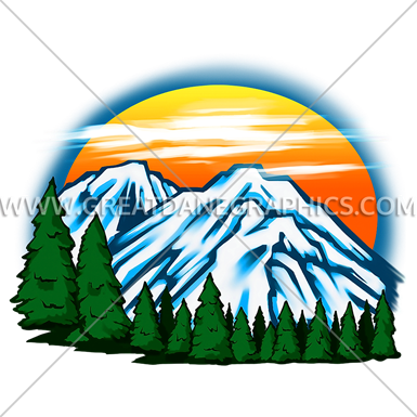 Pine Tree Mountains - Gildan Mens Short Sleeve T-shirt (385x385)