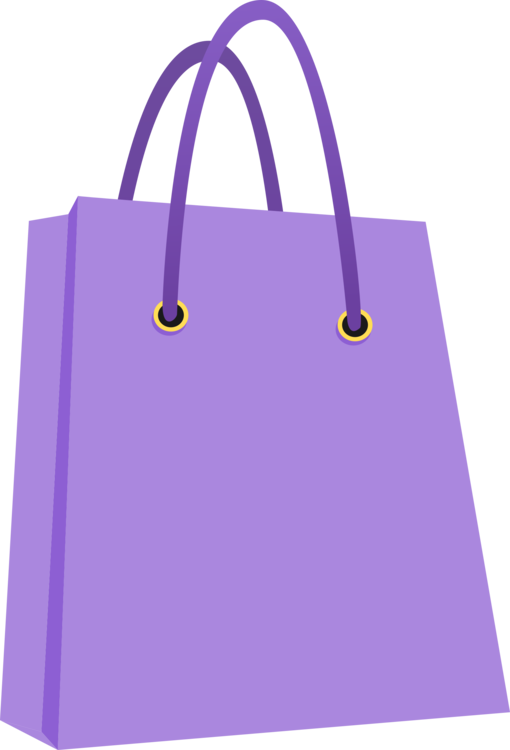 Shopping Bags & Trolleys Shopping Cart Handbag - Clip Art Shopping Bag (510x750)