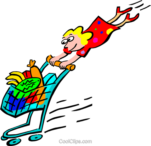 Shopping Royalty Free Vector Clip Art Illustration - Blank (480x464)
