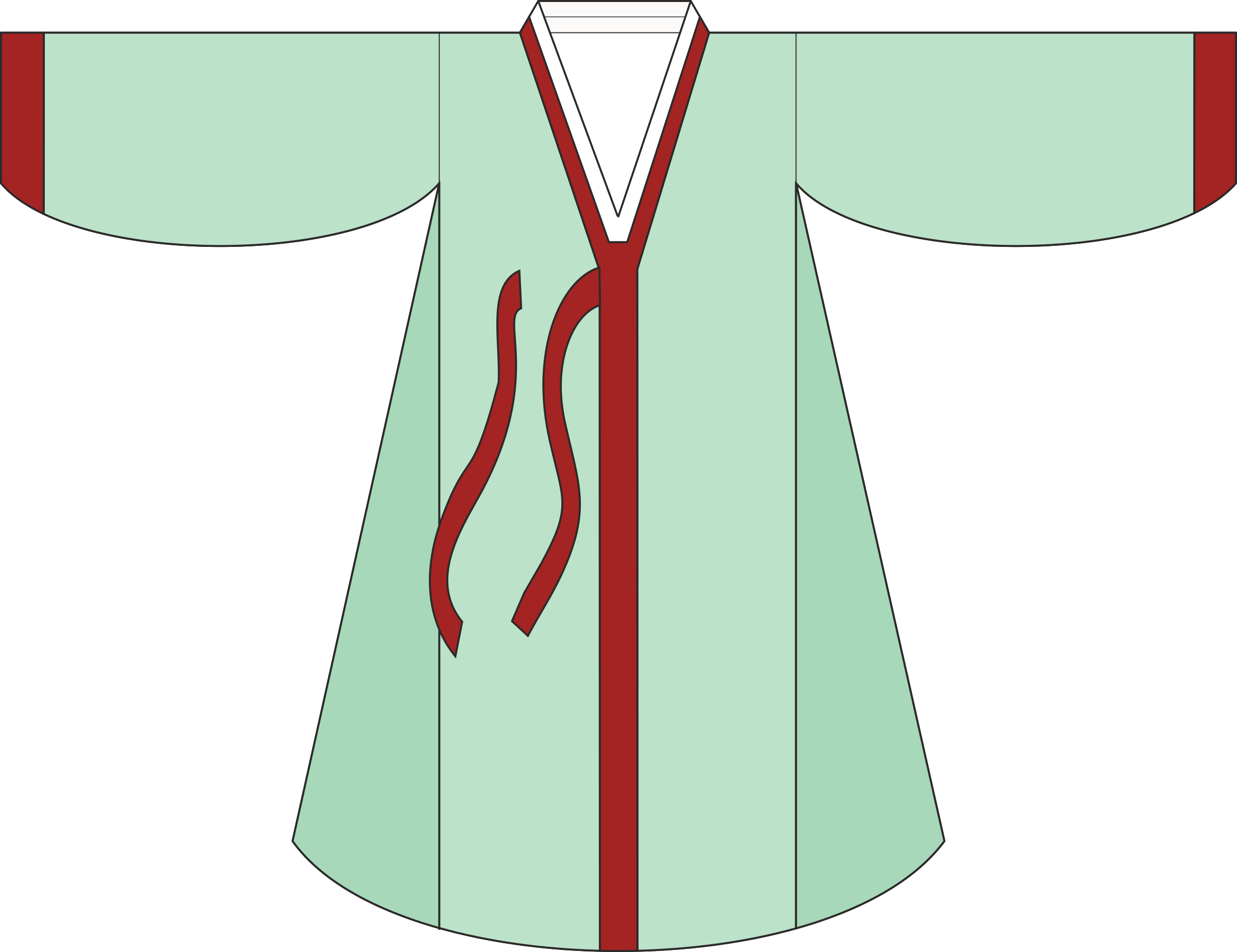 T-shirt Hanbok Korea Clothing Dress - Korea Clothes Clipart (2400x1847)