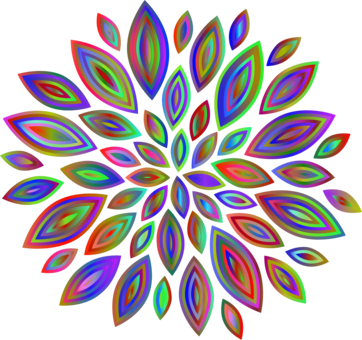 Silhouette Flower Petal Floral Design - Flowers Png Black And White (362x340)