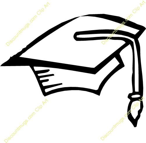 Download Graduation Cap Clip Art Black Clipart Graduation - Graduation Cap Clip Art Black (500x500)