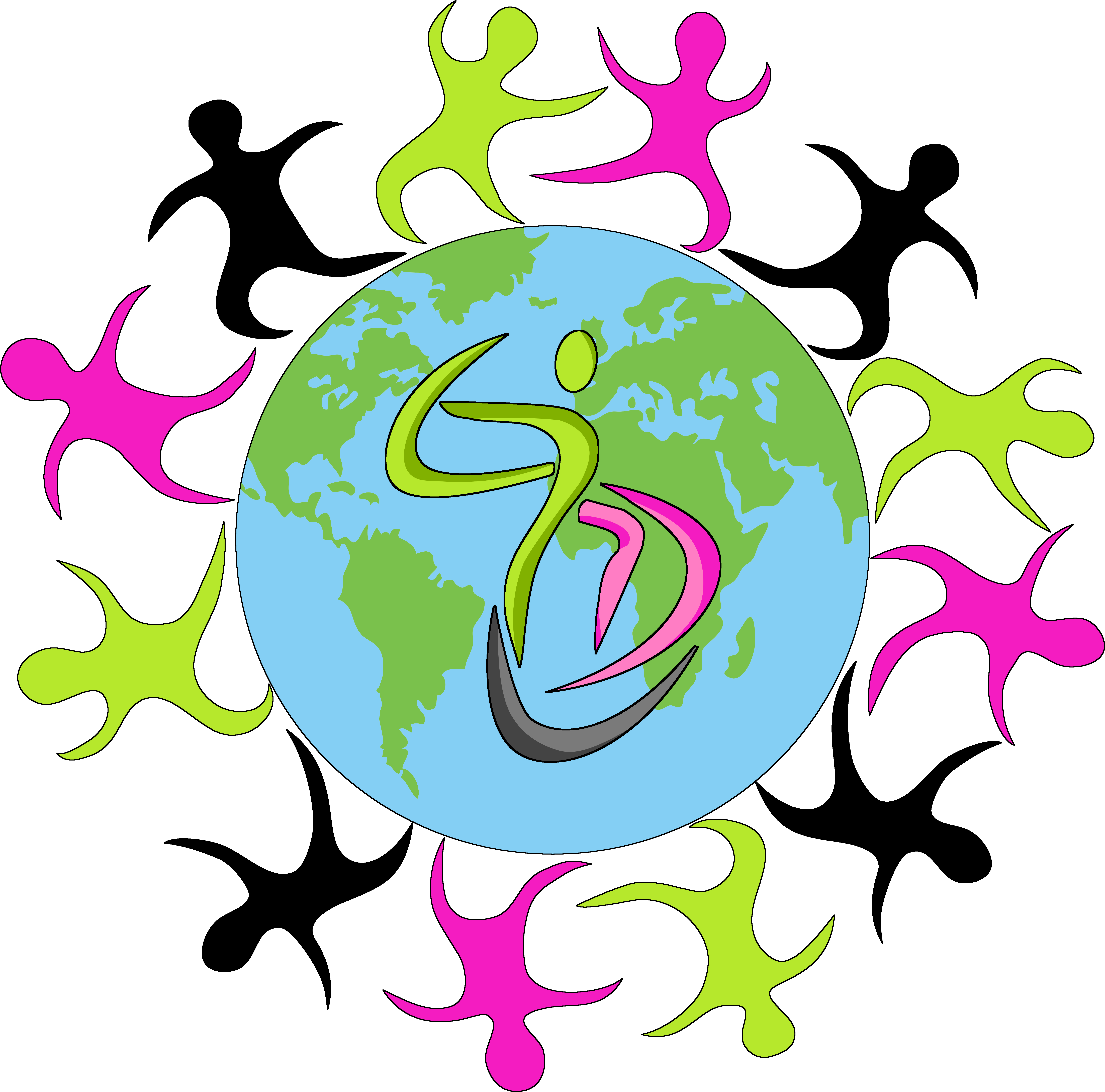 2018 Recital Program - Walking Around The World Clipart (6960x6810)