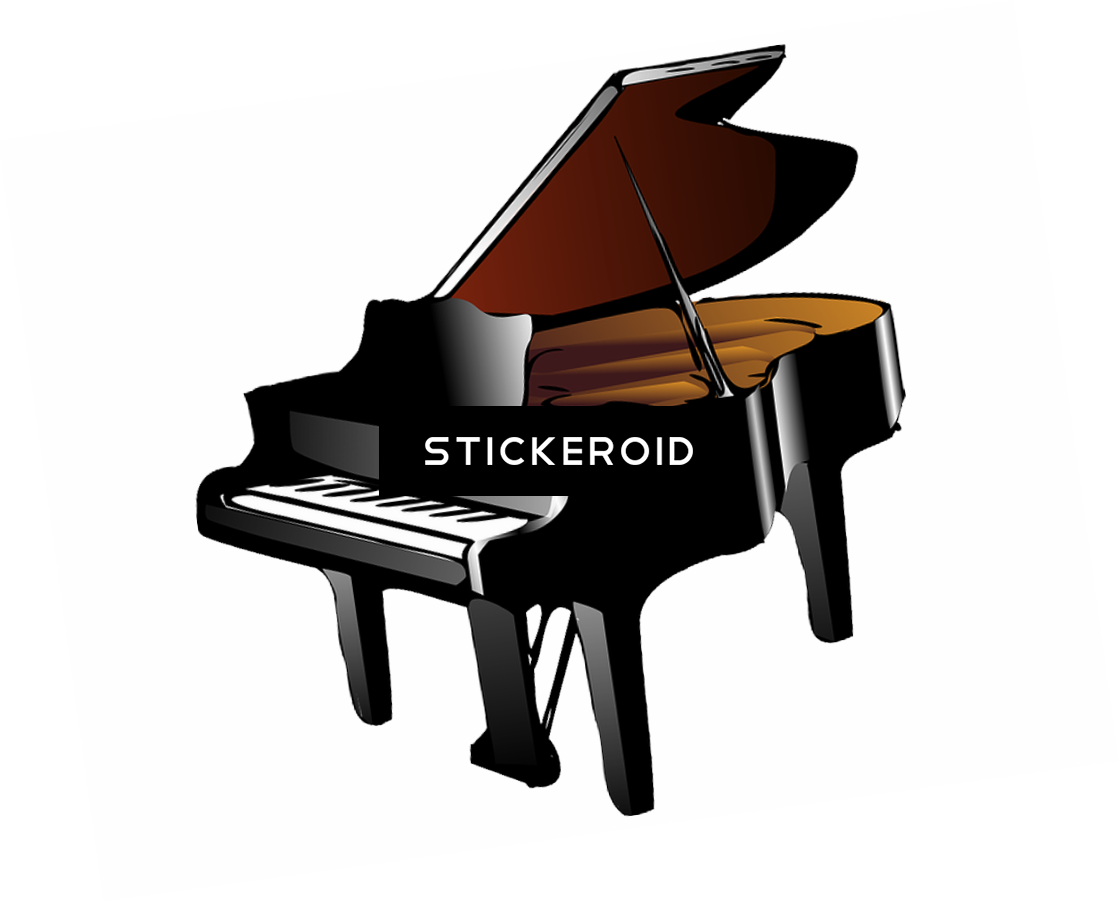 Piano Clip Art - Grand Piano Throw Blanket (1119x903)