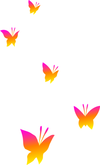 Butterfly Clipart Clear Background - Transparent Background Butterfly Clipart (334x550)