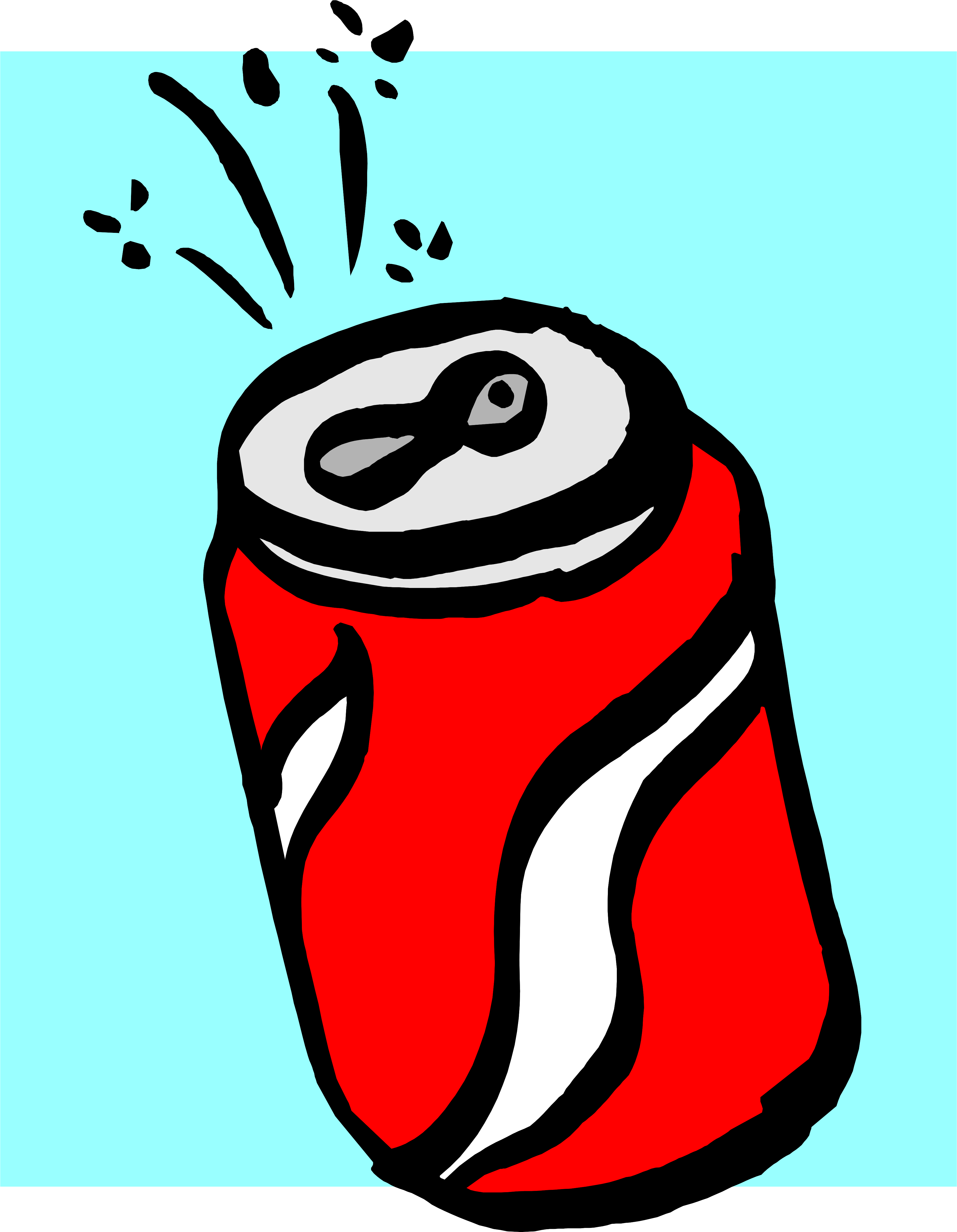 Drinking - Soda Clipart (3725x4794)