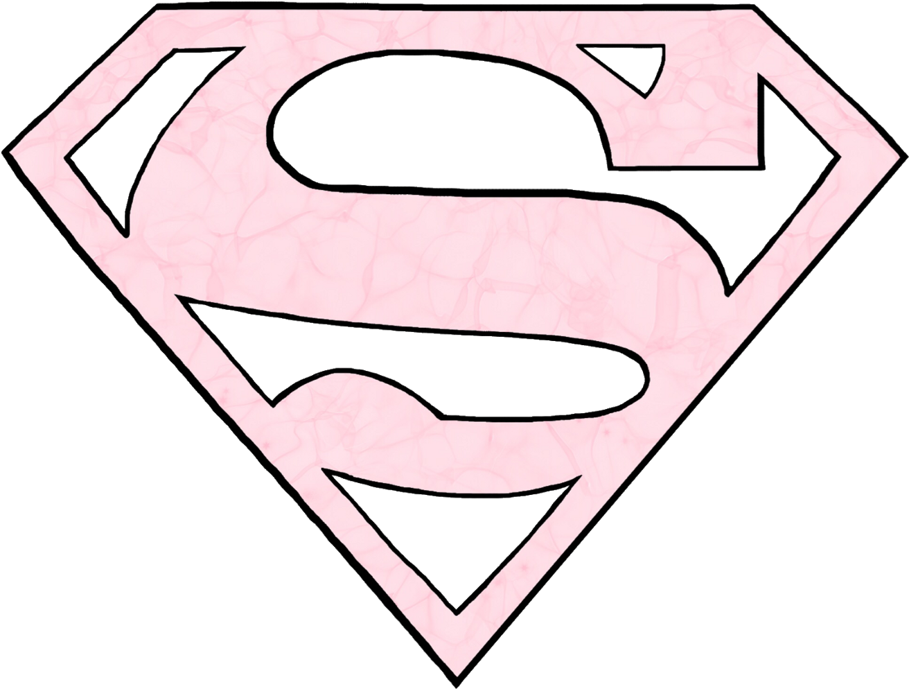 Superman Superwoman Logo Pink Freetoedit - Logo Wonder Woman Rosa (1322x1024)