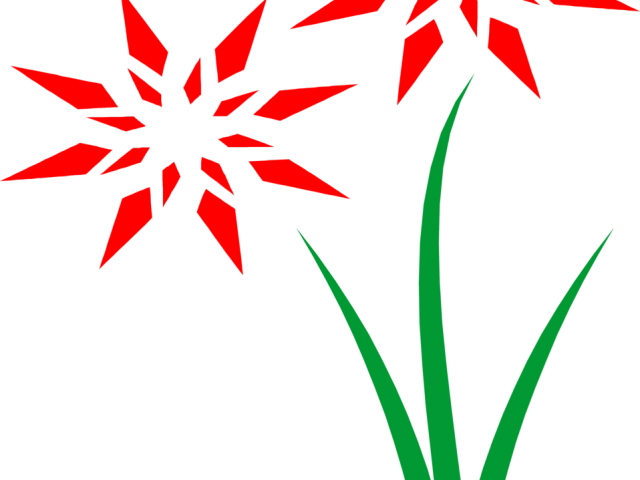 Red Flower Clipart Clip Art - Clip Art (640x480)