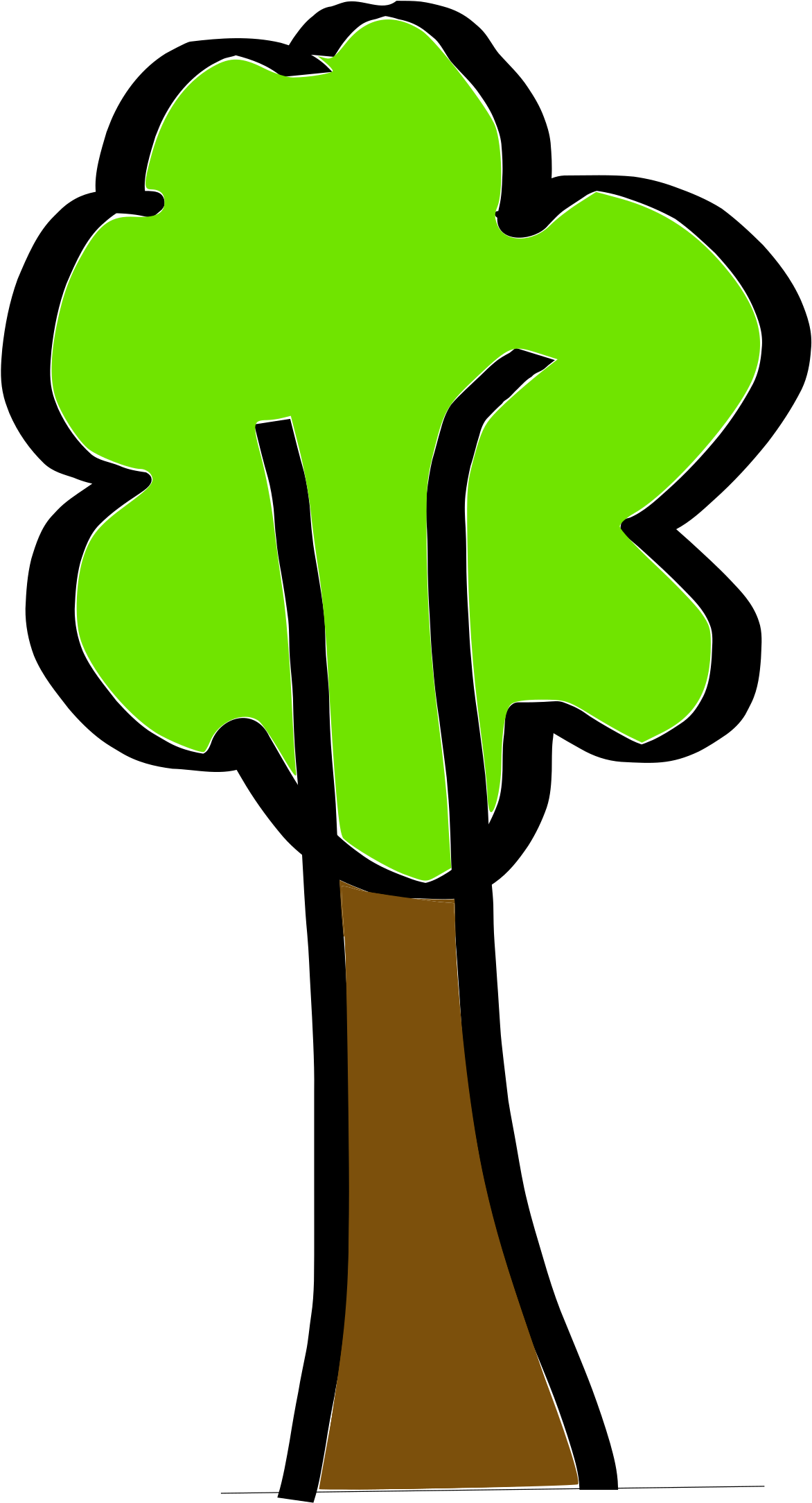 Tree Drawing Computer Icons Root Document - Simple Tree Clipart (1697x2400)