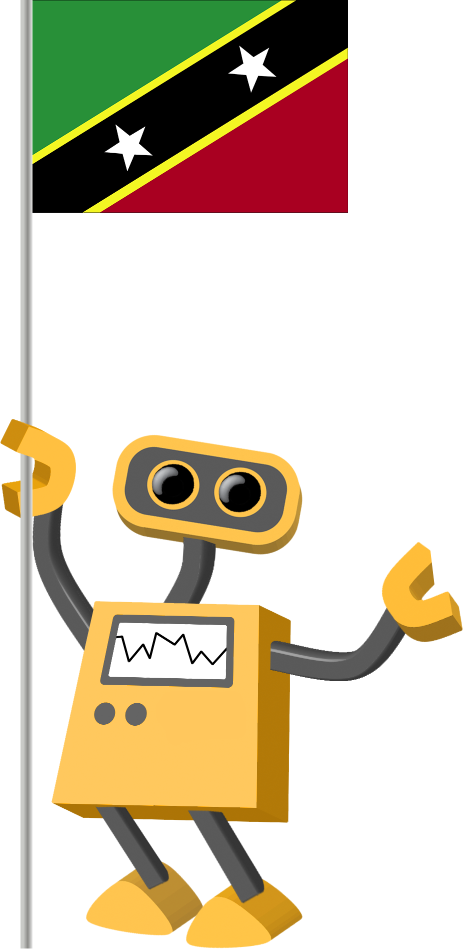 All Robots In The Collection Have Transparent Backgrounds - Stickers Muraux Autocollants Pour Le Mur Ls165 St Kitts (926x1896)