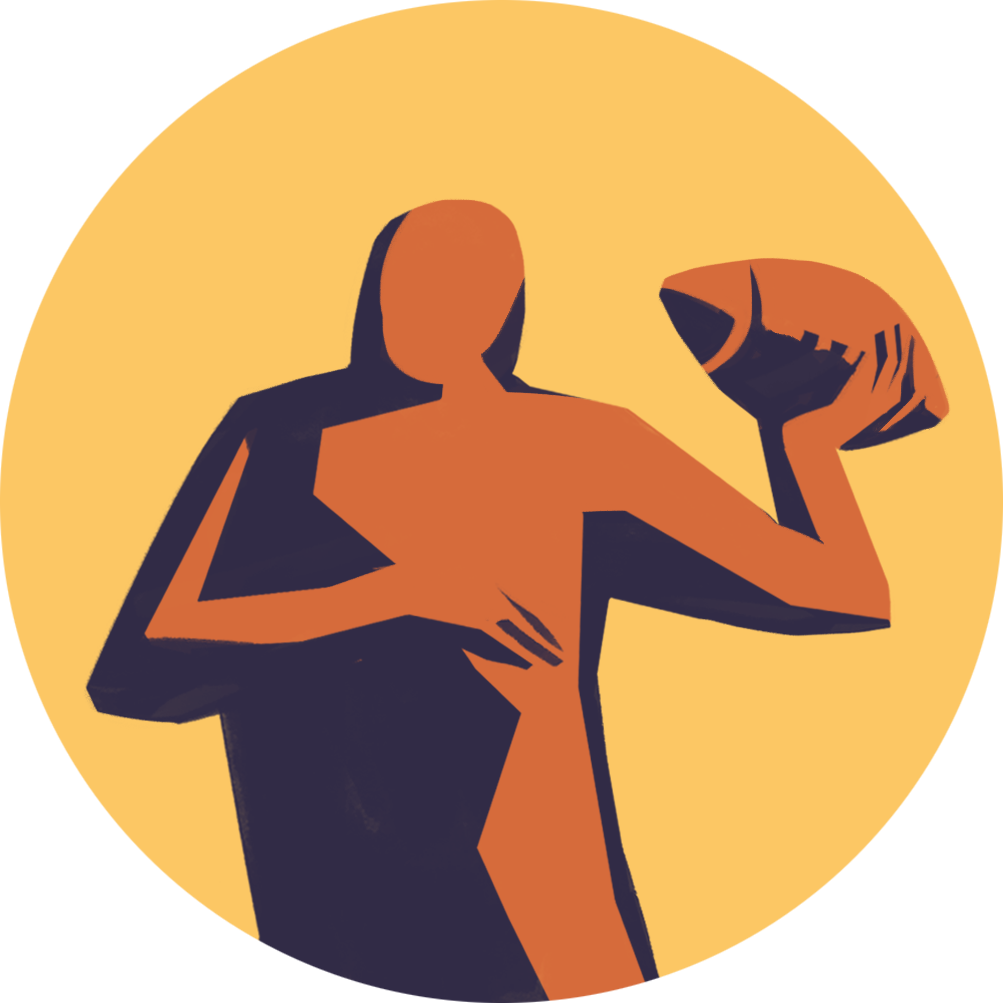 Flag Football - Illustration (1003x1003)