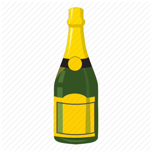 Beer Bottle Cartoon Png Clipart Champagne Beer Bottle - Cartoon Bottles Of Wine (512x512)