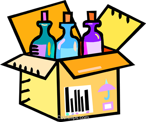 Wine Bottles In A Shipping Case Royalty Free Vector - Case Of Wine Clip Art (480x401)