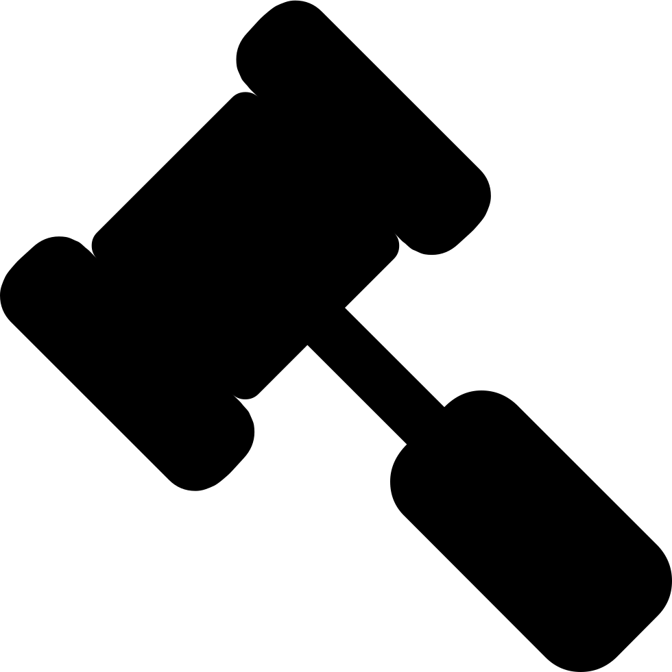 Png Icon Free Download Image Library Download - Font Awesome Gavel Icon (980x981)