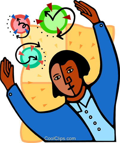 Man Controlling Time Symbols Royalty Free Vector Clip - Man Controlling Time Symbols Royalty Free Vector Clip (402x480)