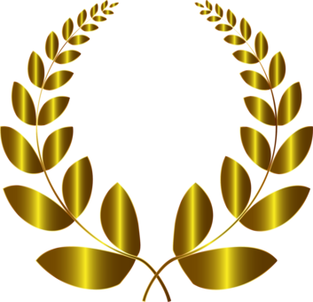Laurel Wreath Bay Laurel Gold Drawing Olive Wreath - New Hope Film Festival Logo (353x340)