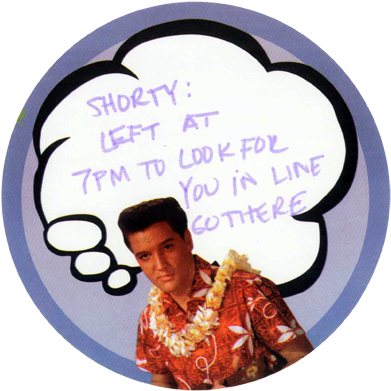 Clipart Info - Elvis Presley Blue Hawaii Die Cut Magnet (400x405)