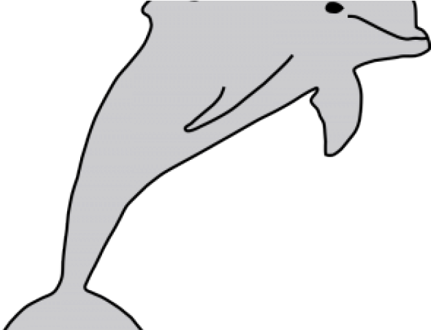 Fins Clipart Jumping Dolphin - Clip Art (640x480)