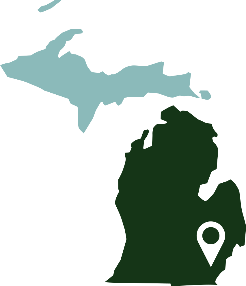 Michigan Clipart Silhouette Clip Art Library Download - Michigan Map Silhouette (1024x1024)