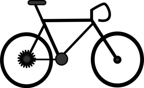 Fixed-gear Bicycle Clip Art - Happy Fathers Day Cycling (555x340)