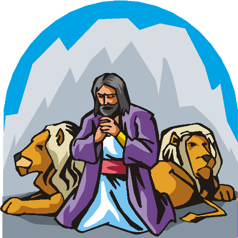 Daniel And The Lions Clipart Daniel In The Lions' Den - Daniel And The Lions (480x480)