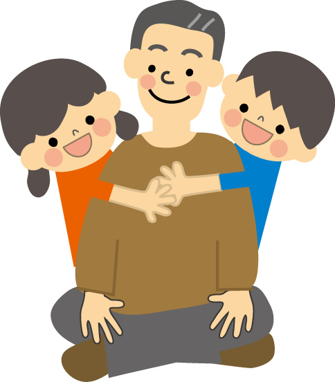 Father's Day - 父 と 子 イラスト (484x552)