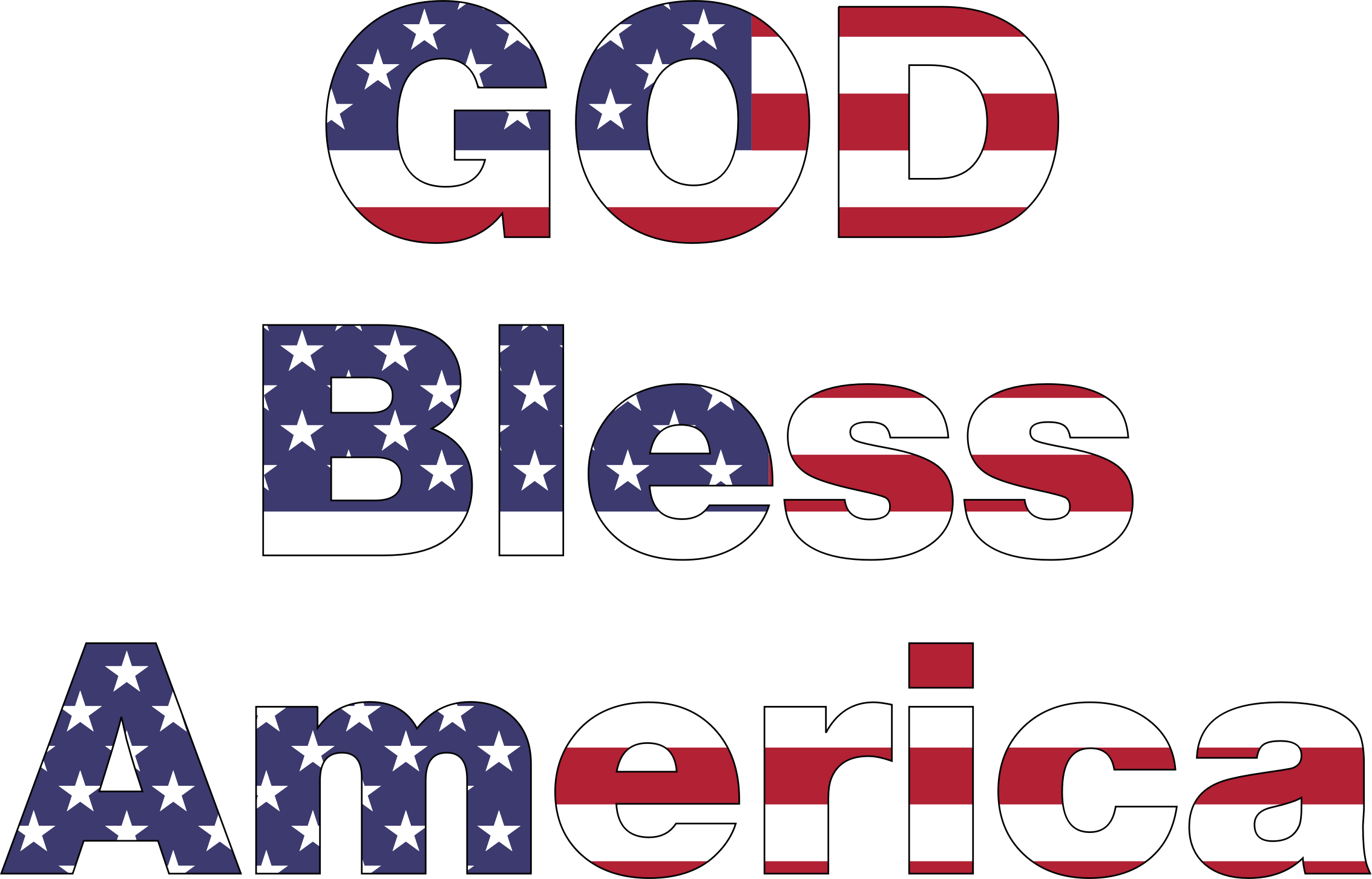 Big Image - God Bless America Png (2267x1452)