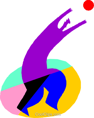 Volleyball Royalty Free Vector Clip Art Illustration - Graphic Design (382x480)
