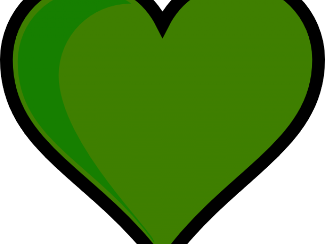 Heart Pictures Clipart Green - Green Heart Transparent Background (640x480)