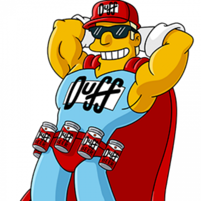 Duff Beer Transaparent Background Clipart Duffman Duff - Duffman Png (680x680)