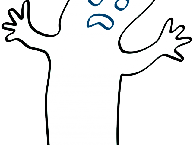 Ghostly Clipart Clipart Clear Background - Ghost With No Background (640x480)