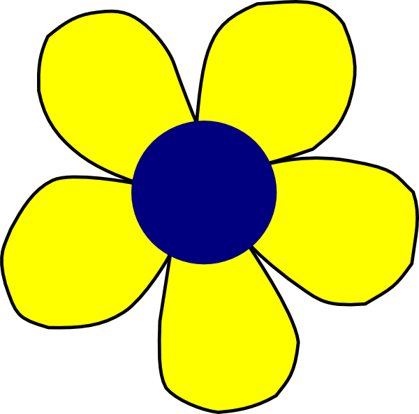 This Free Clip Arts Design Of Green Flower - Yellow Flowers Clip Art (600x594)