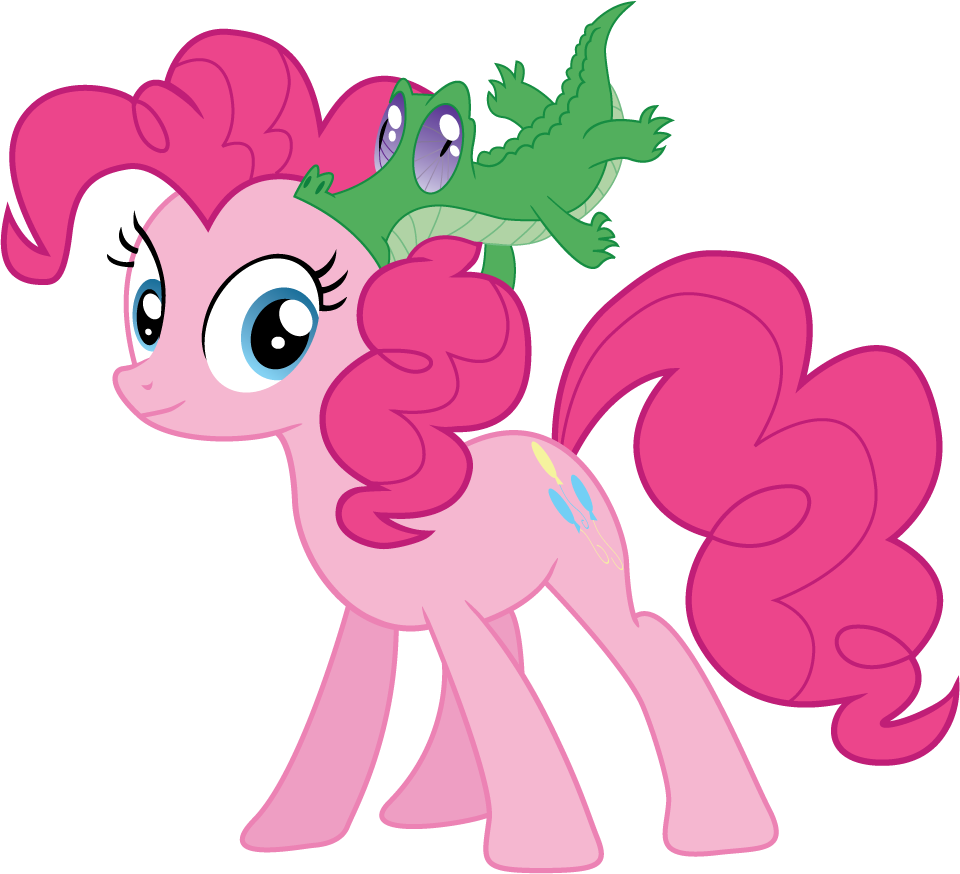 Pinkie Pie Pony Pink Flower Mammal Fictional Character - Horse (960x874)