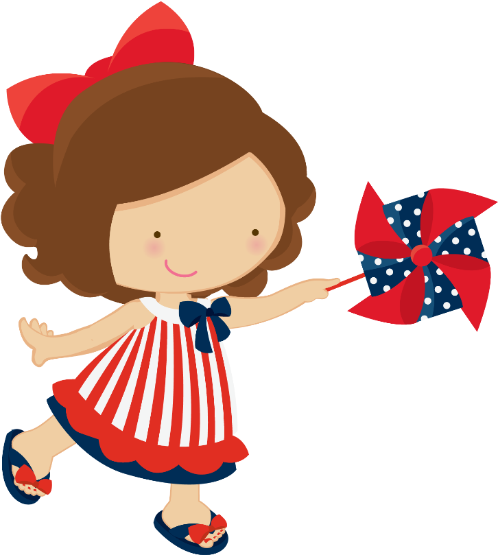 Kawaii Clipart 4th July - Inktastic Baby's 1st 4th Of July Girl Baby Bib Independence (808x900)