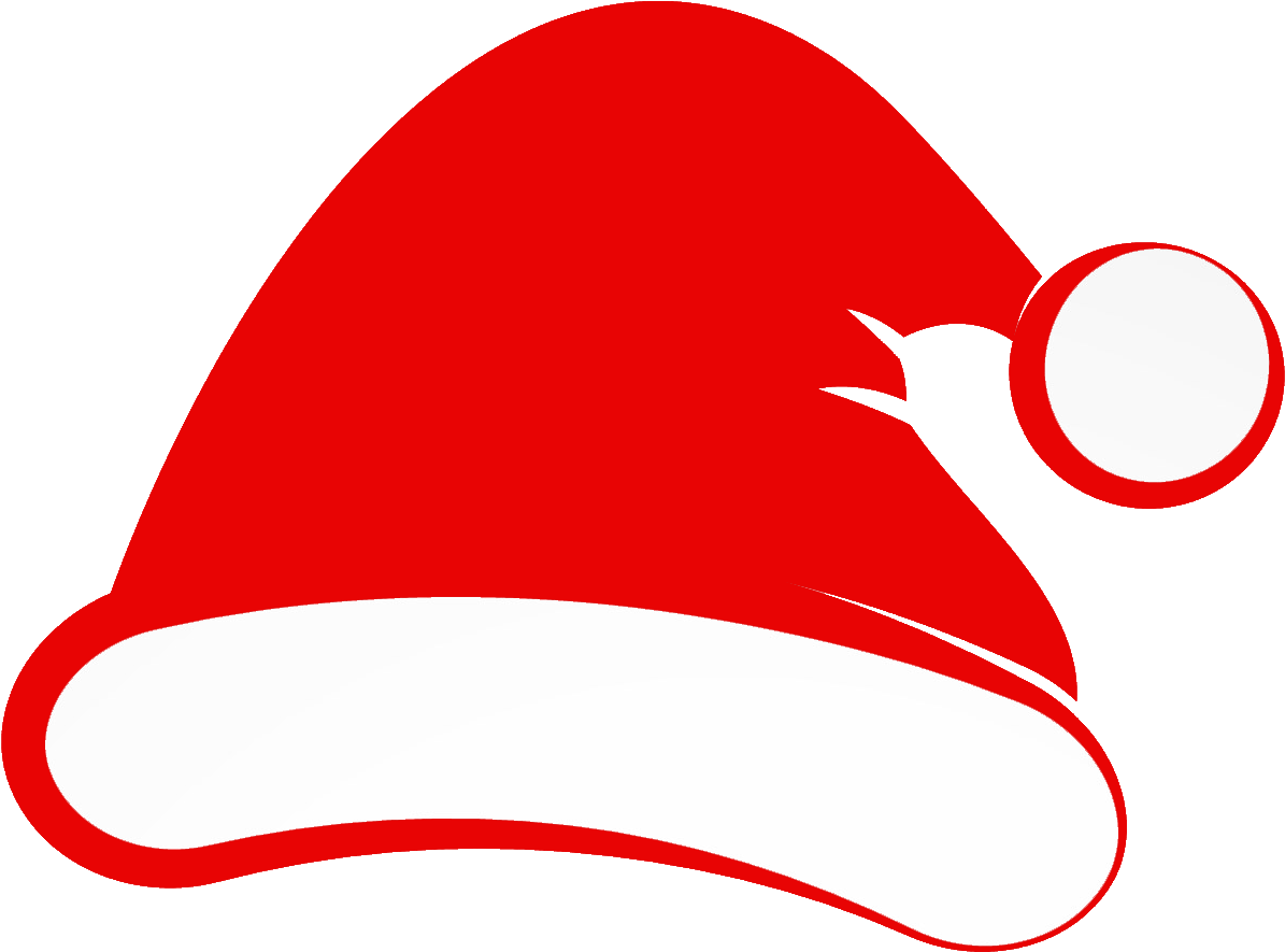 Full Size Of Christmas - Black Santa Hat Clipart (1667x1667)