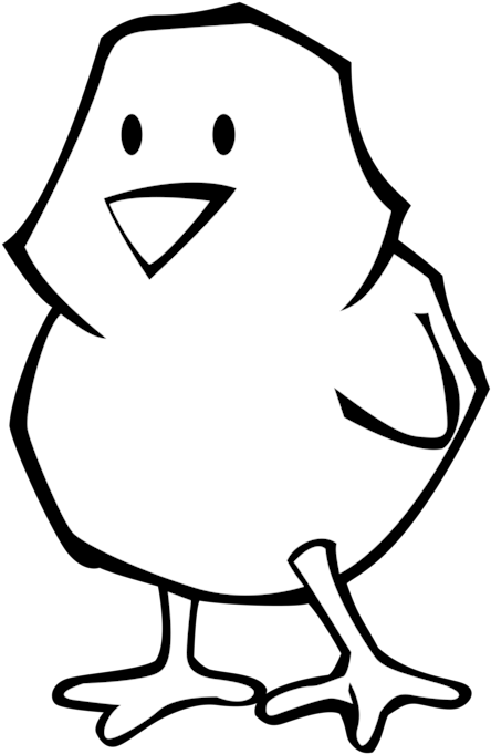 All Photo Png Clipart - Chick Black And White Clipart (750x750)