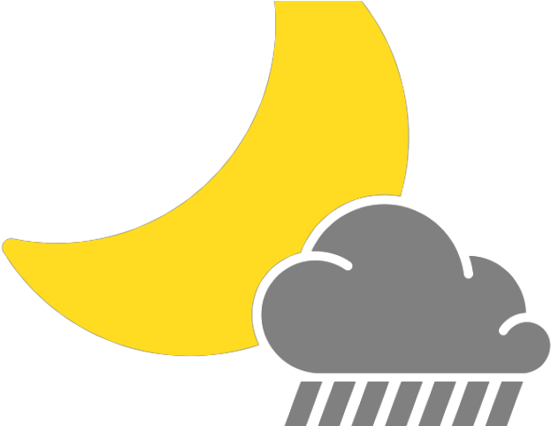 Shower Clipart Scattered Shower - Thunderstorm Weather Icon (640x480)